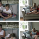 Four positions, moms and kids reading.